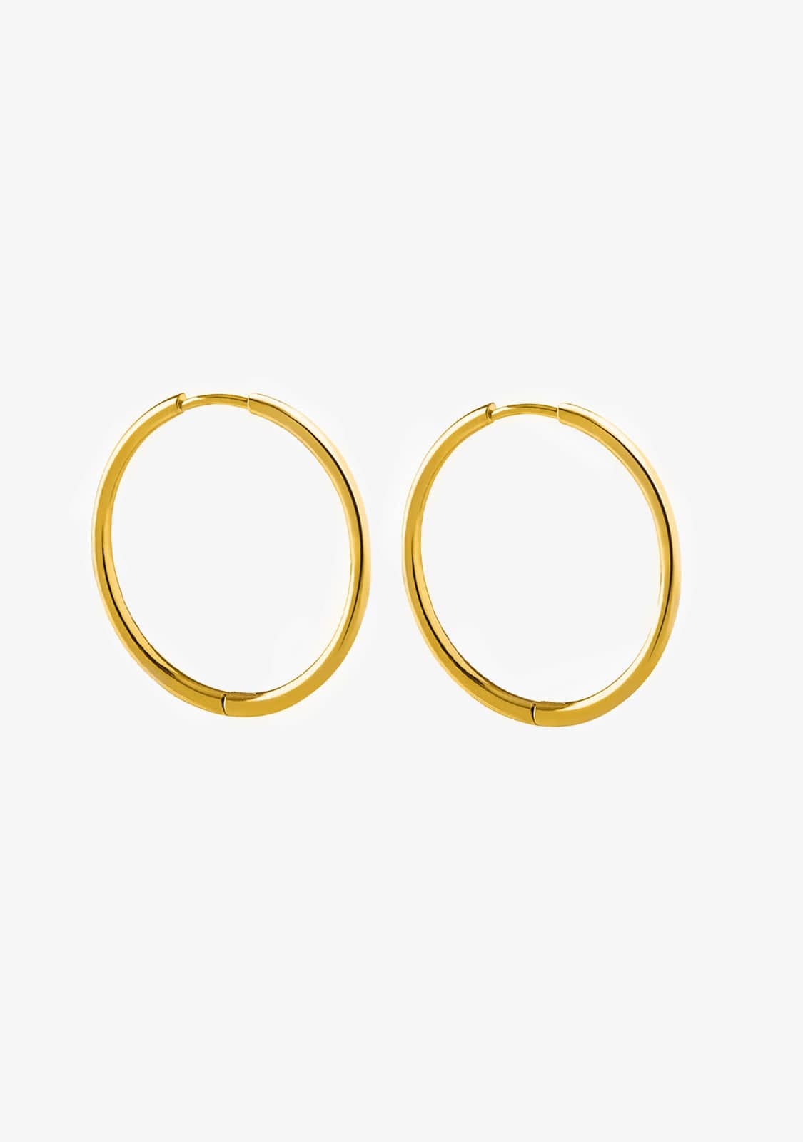 Pendientes Aro Básicos 29 mm Baño Oro 18K