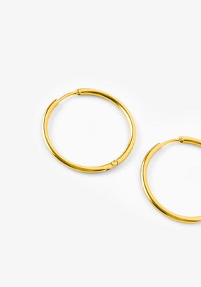 Basic 29 Hoop Earrings Gold