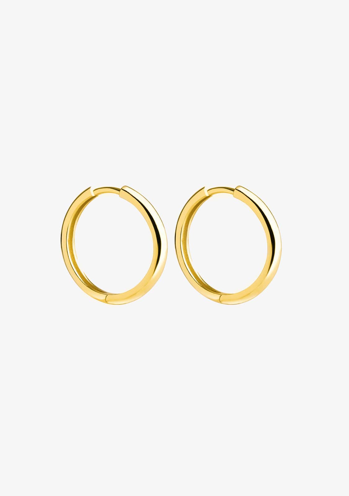 Basic 20 Hoop Earrings Gold