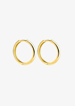 Basic 20 Hoop Earrings Gold