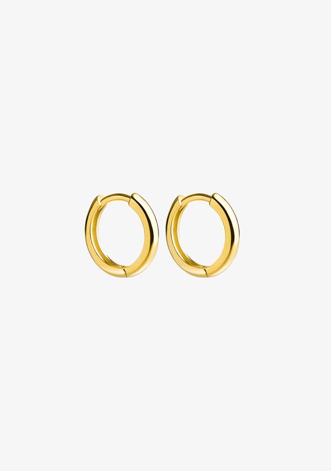 Pendientes Aro Básico 14 mm Baño Oro 18K