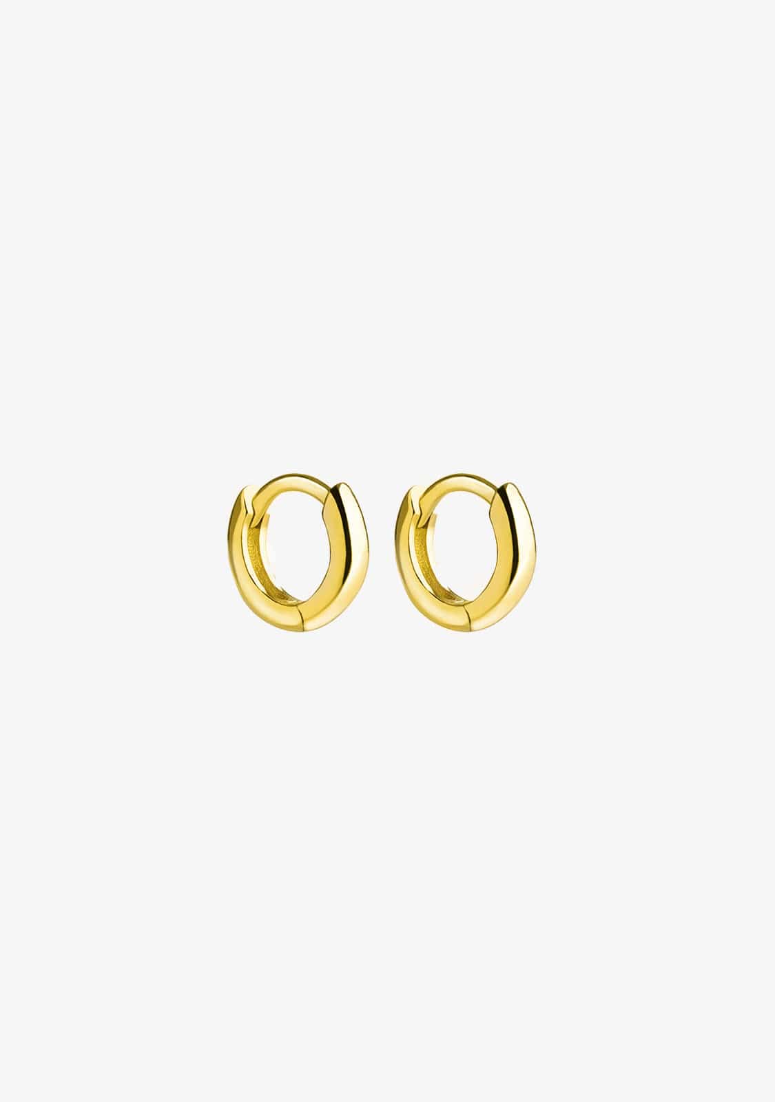 Basic 10 Hoop Earrings Gold