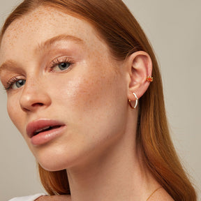 Pure Hoop Earrings Gold