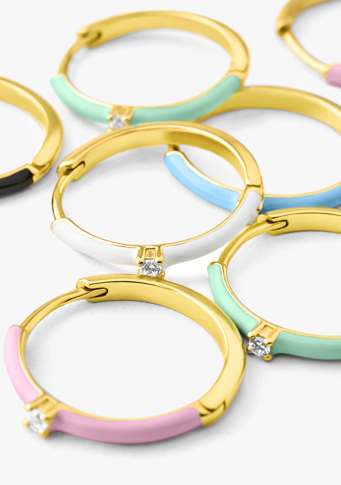 Candy Hoop Earrings Gold