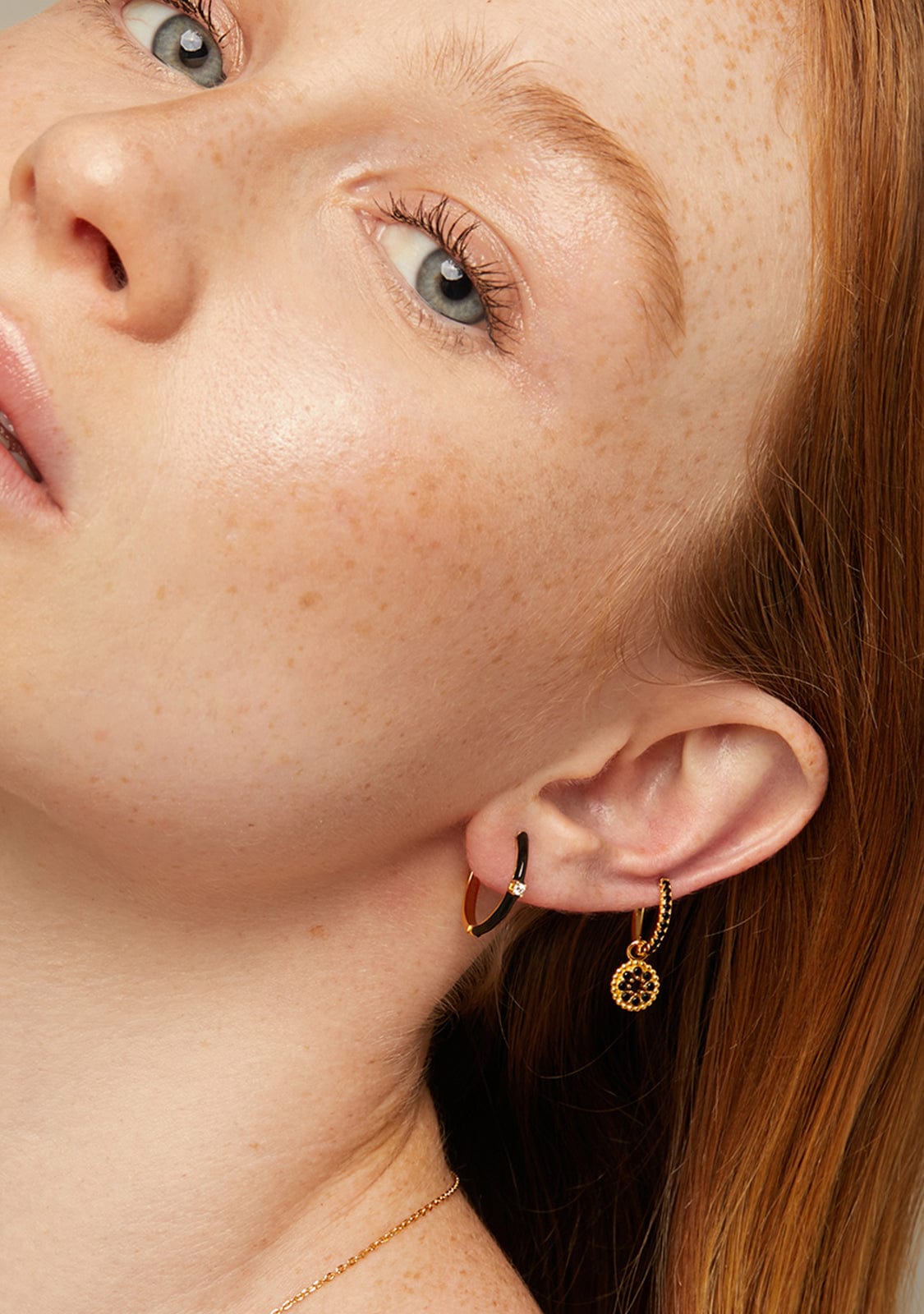 Nero Hoop Earrings Gold