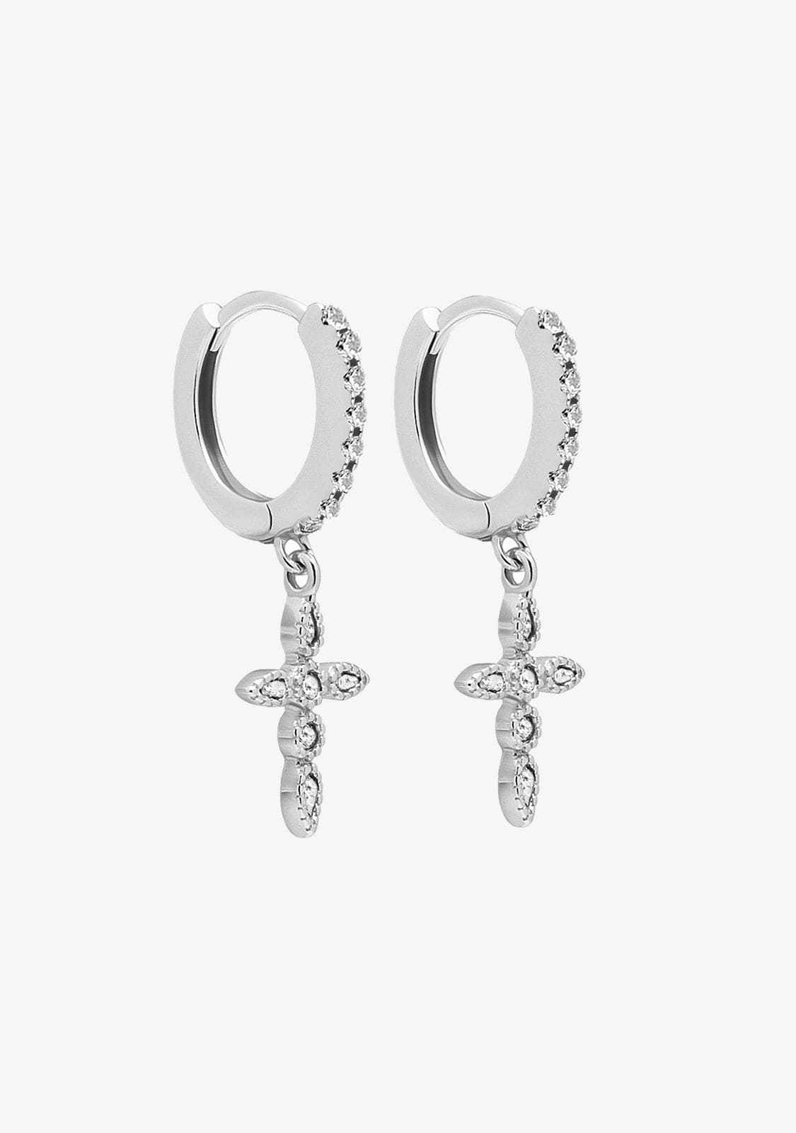 Thea Hoop Earrings Silver