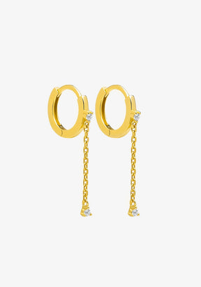 Cascata Hoop Earrings Gold