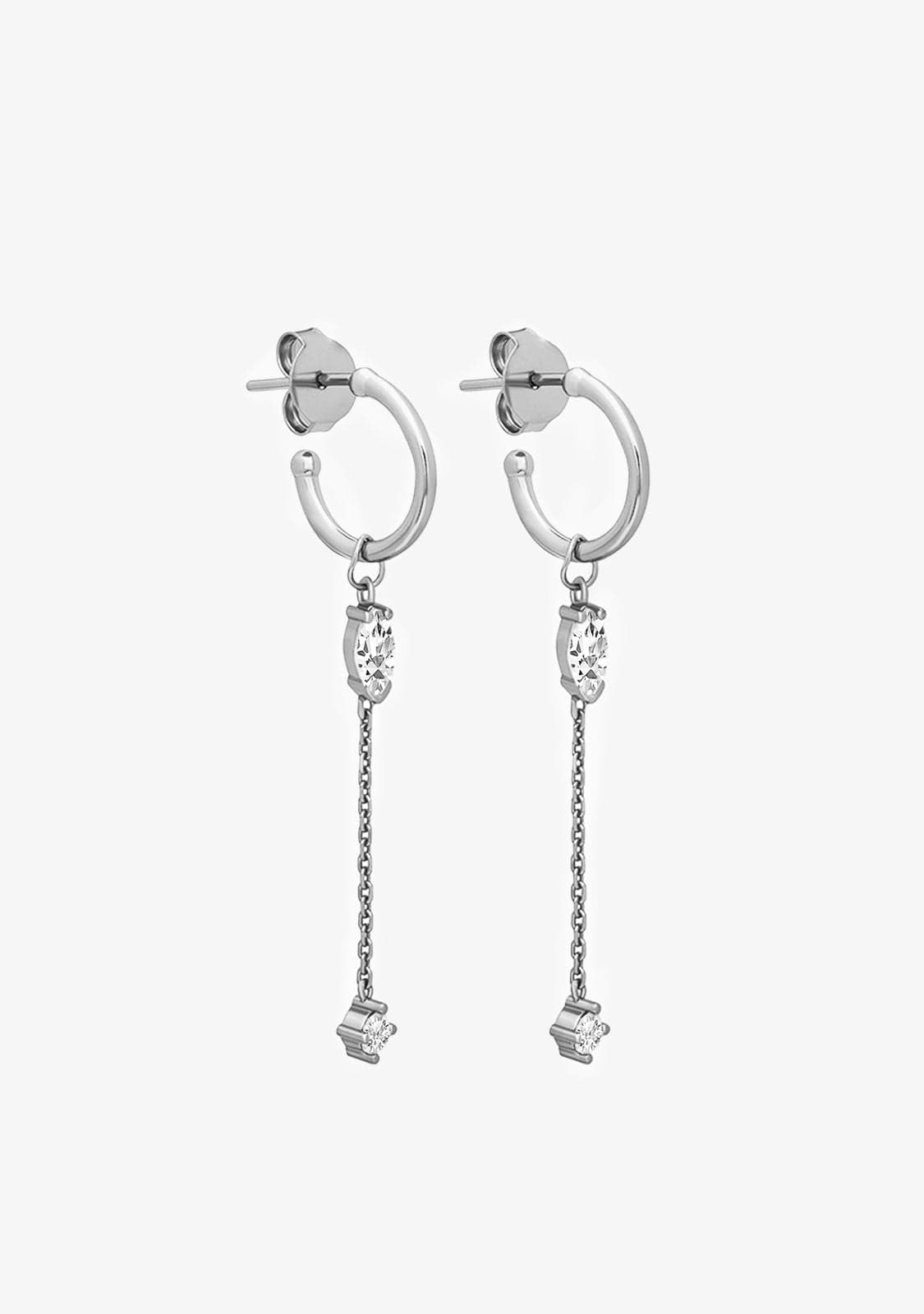 Pendientes Perlas Plata Ley 925 Pluie