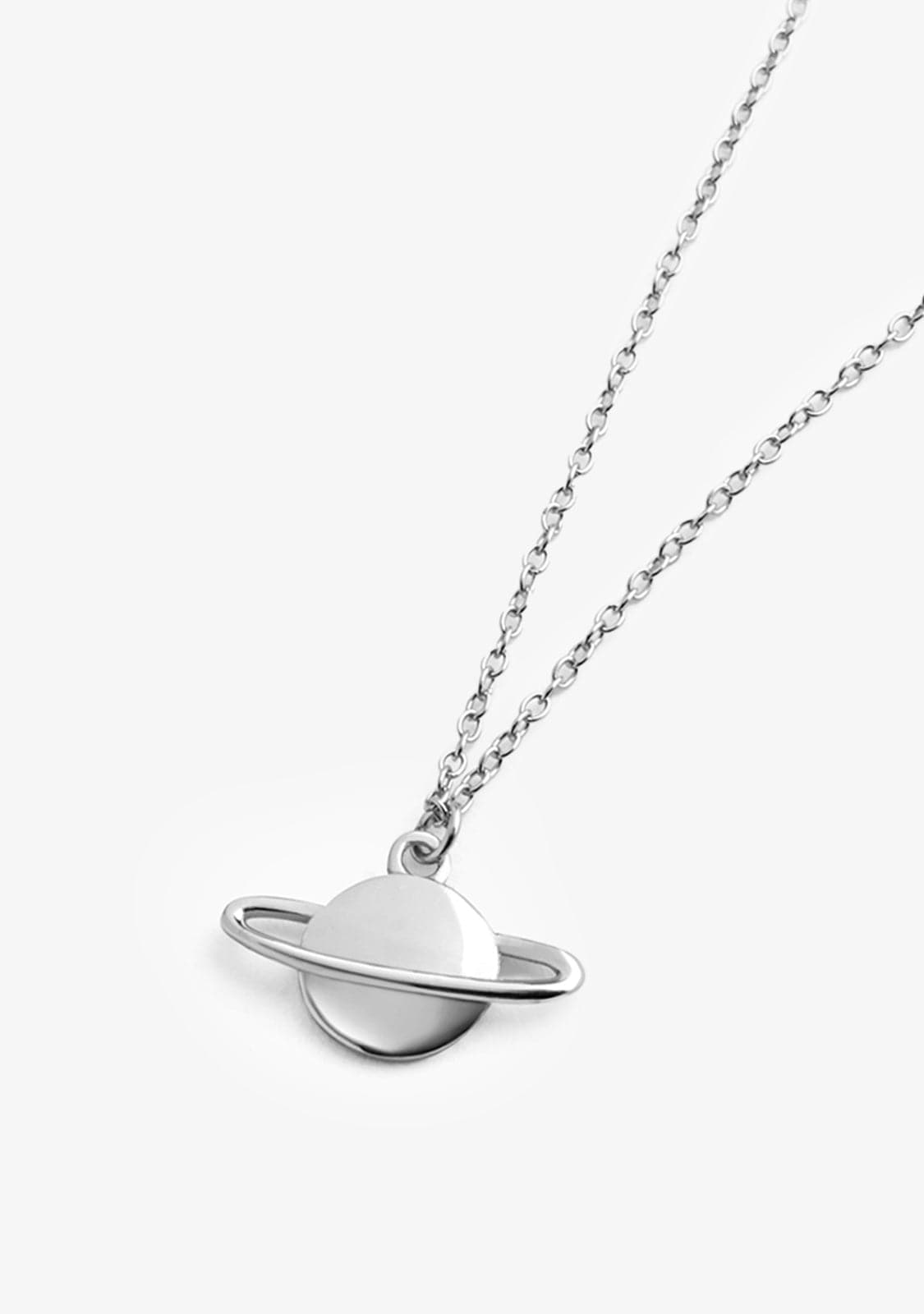 Collier Saturn Silver