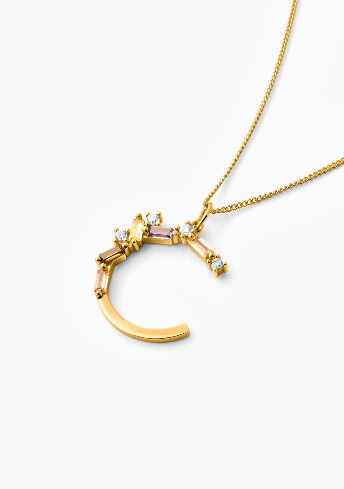 Necklace Identity Letter C Gold
