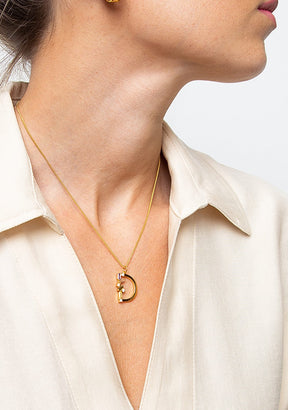 Collier Identity Letter D Gold