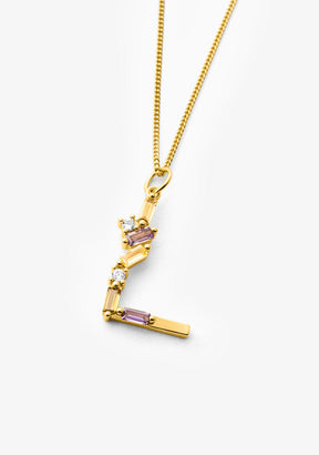 Necklace Identity Letter L Gold