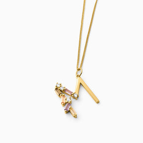 Collar Identity Letra M Oro