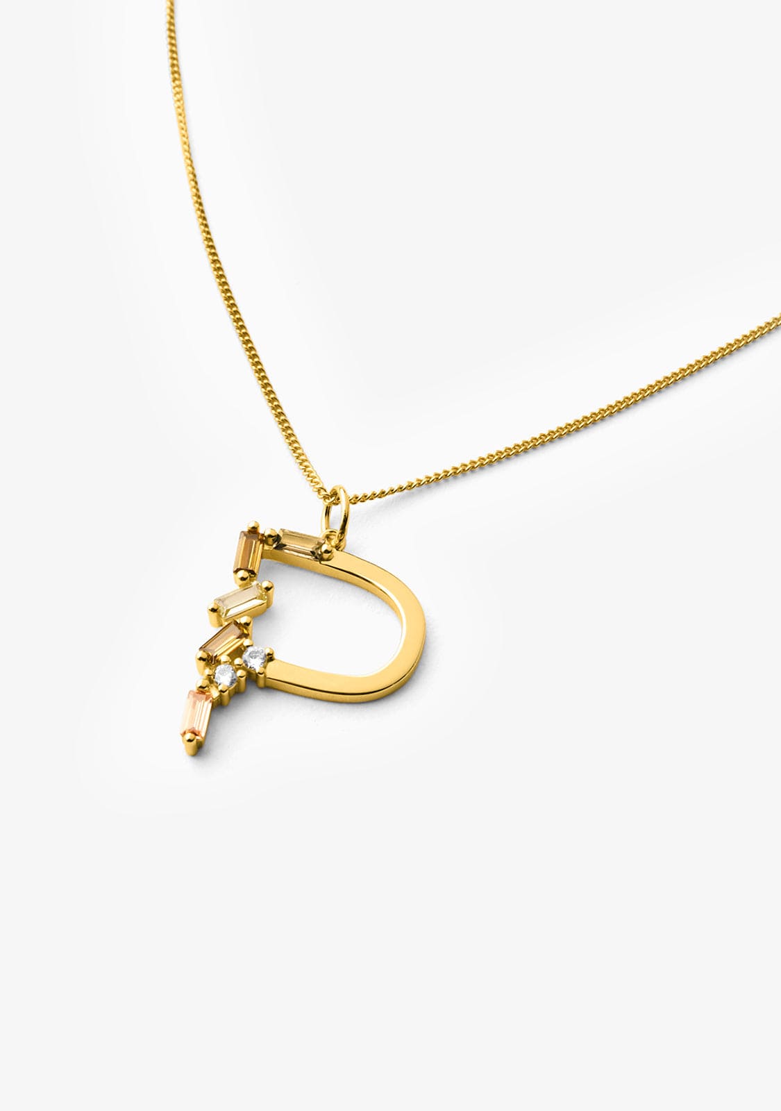 Collier Identity Letter P Gold