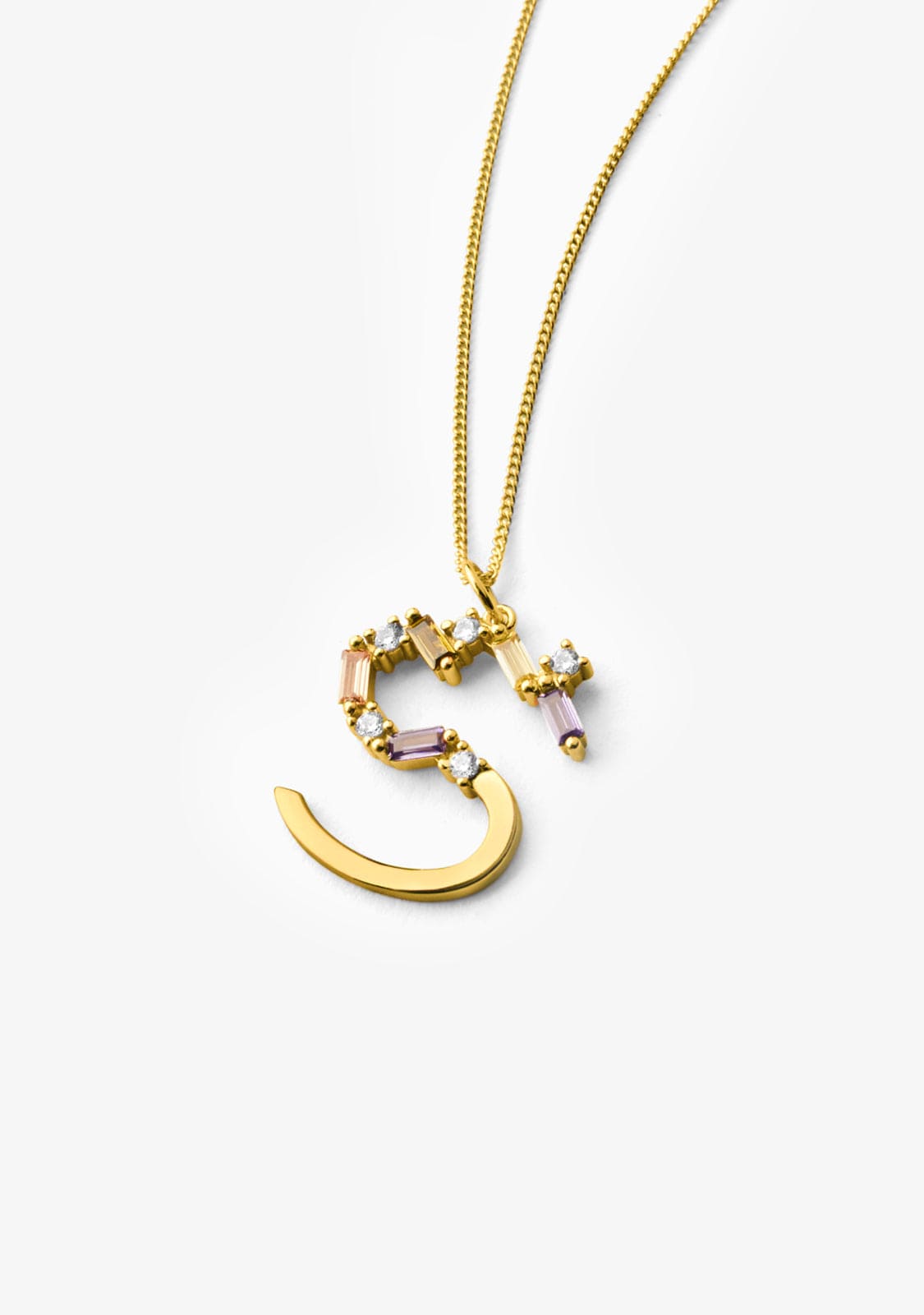 Collier Identity Letter S Gold
