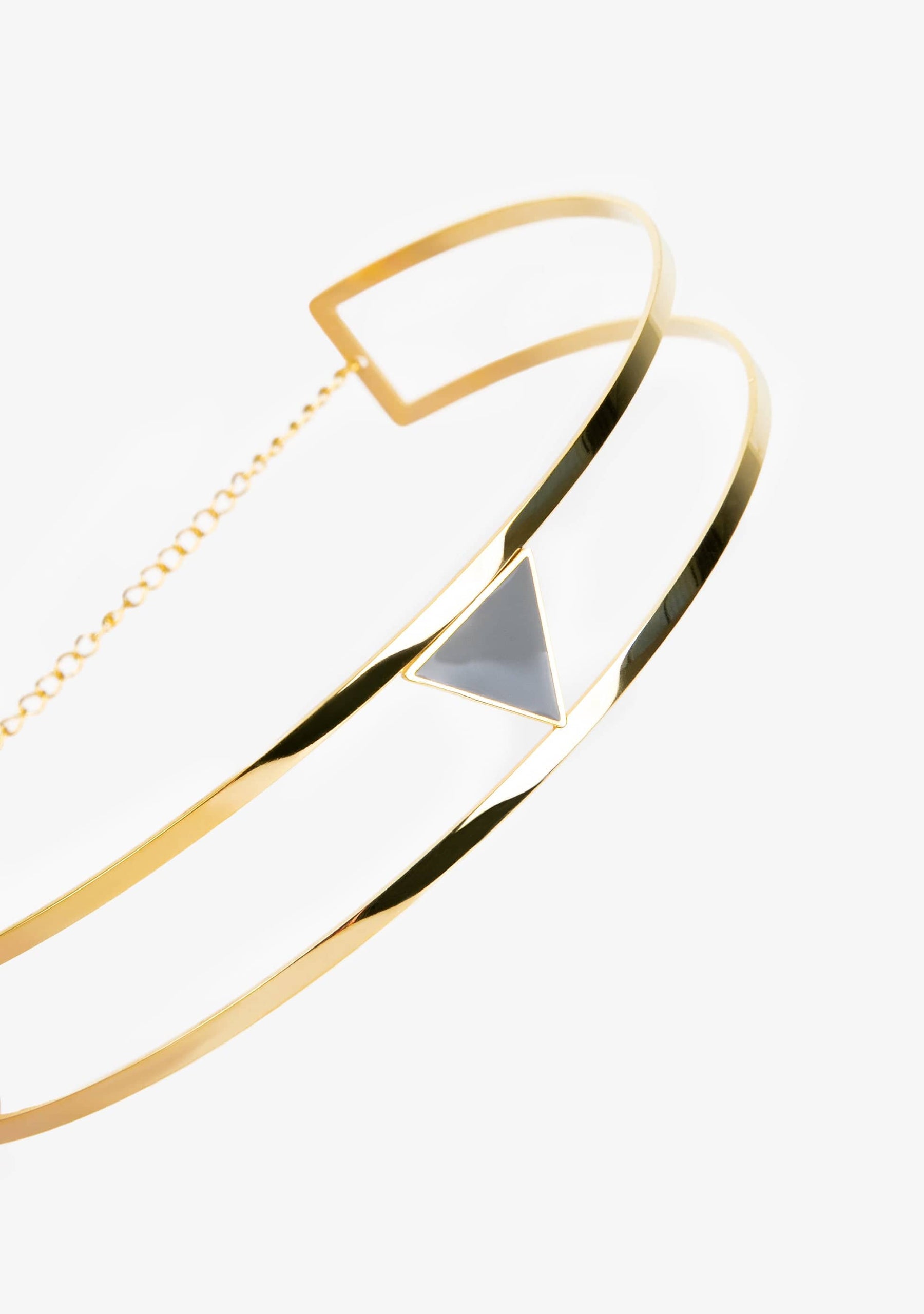 Choker Gold Triangle Nero