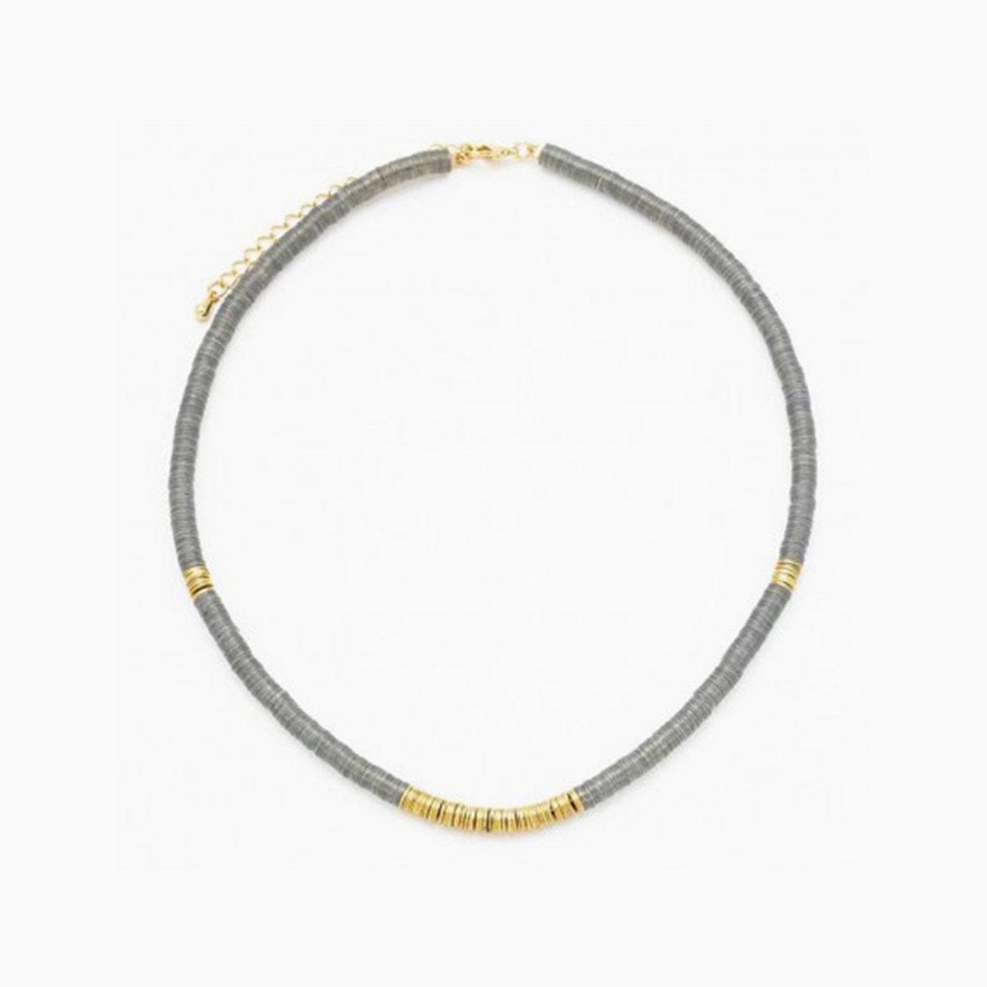 Necklace Freedom Grey Wood