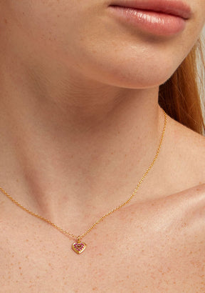 Necklace Cora Ruby Gold