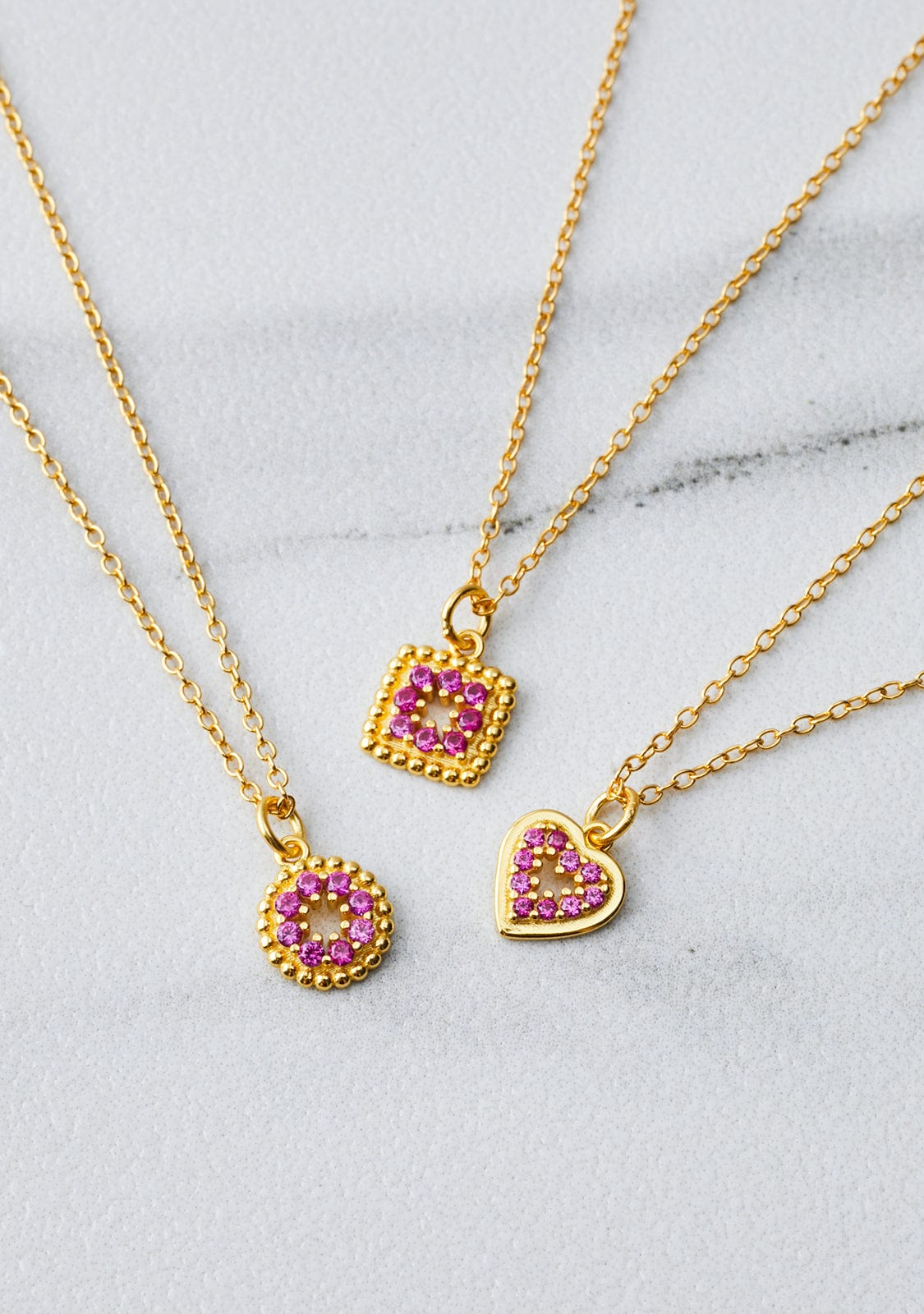 Necklace Cora Ruby Gold