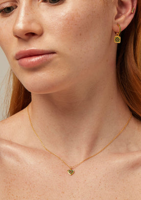 Necklace Cora Emerald Gold