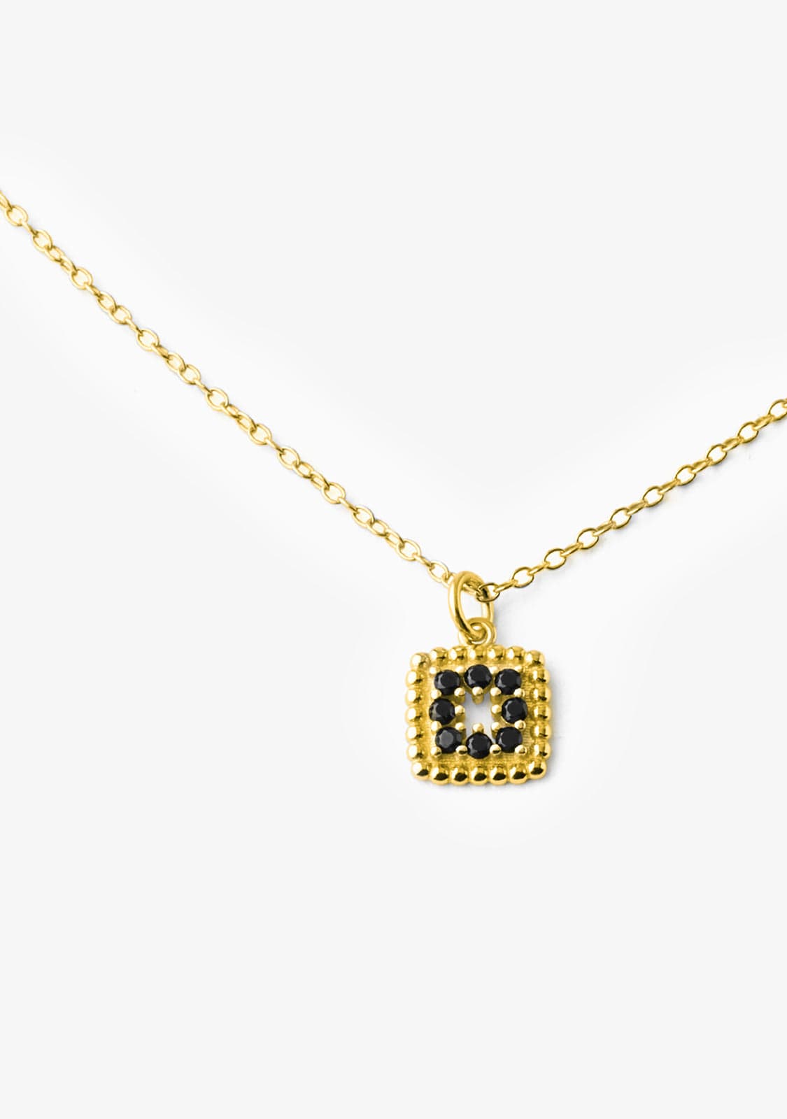 Necklace Cubo Nero Gold