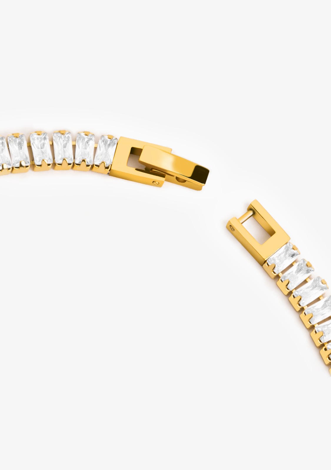 Collar Baño Oro 18K Con Circonitas Riviere