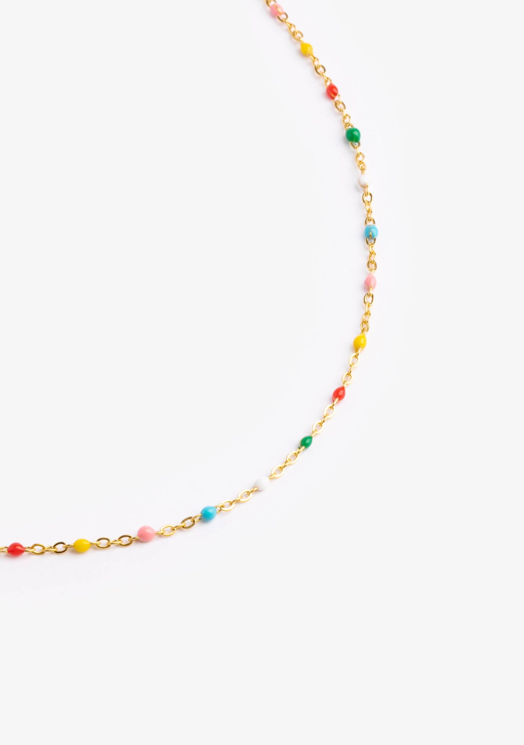 Enamel Multi Necklace Gold