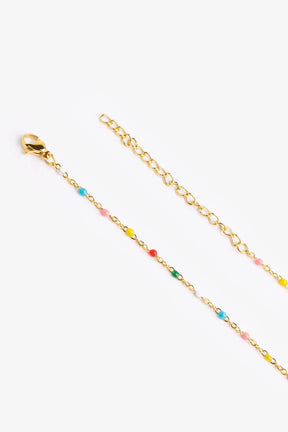 Enamel Multi Necklace Gold