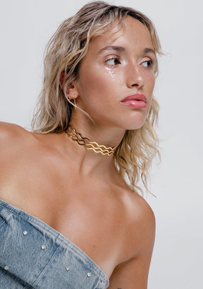 Choker Gold Waves