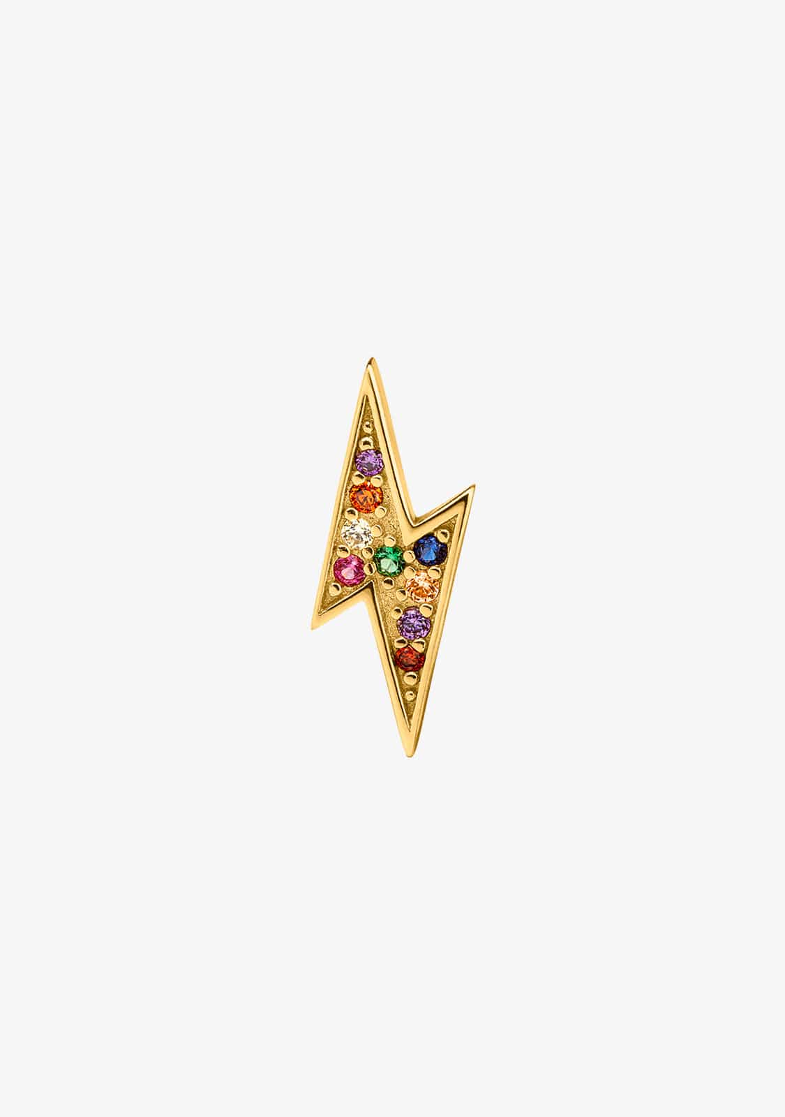 Piercing Eclair Zirconia Or multicolore