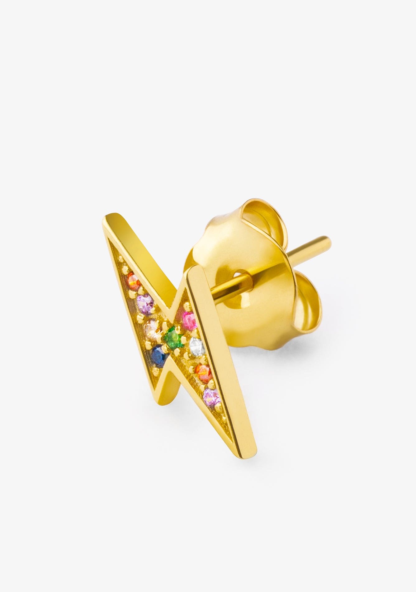 Piercing Eclair Zirconia Or multicolore