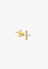 Cross Piercing Gold