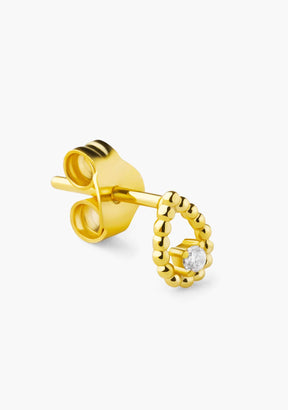 Tear Zirconia Piercing Gold