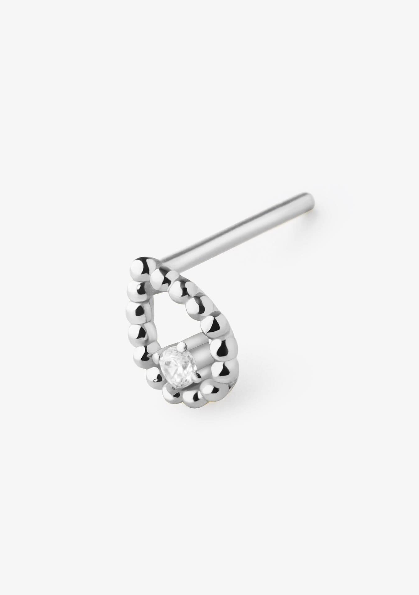 Piercing Lágrima Plata Ley 925 con Circonita