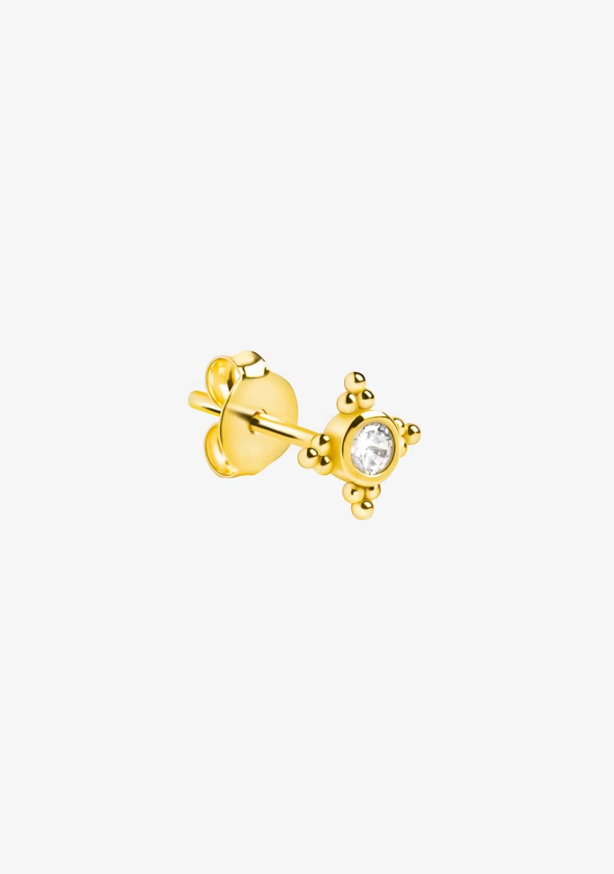 Piercing Baño Oro 18K con Circonita Roma