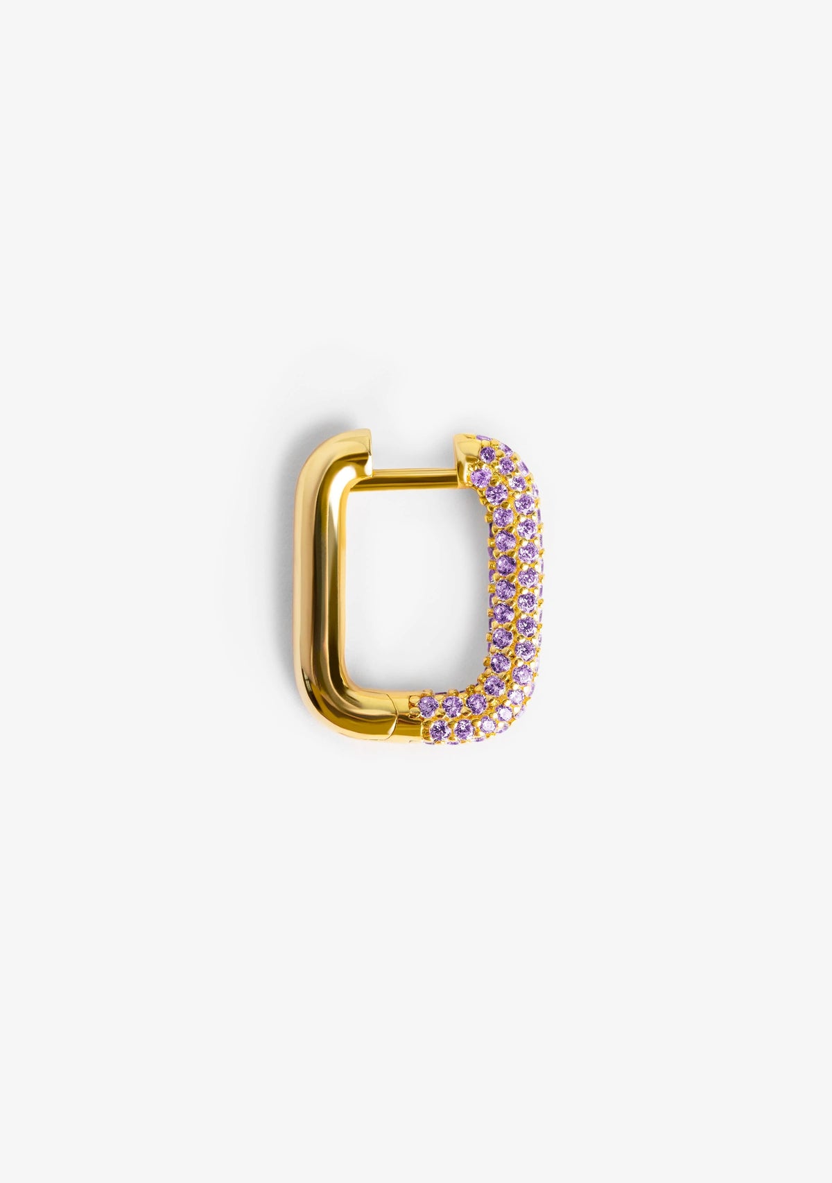 Couture Amethyst Hoop Piercing Gold