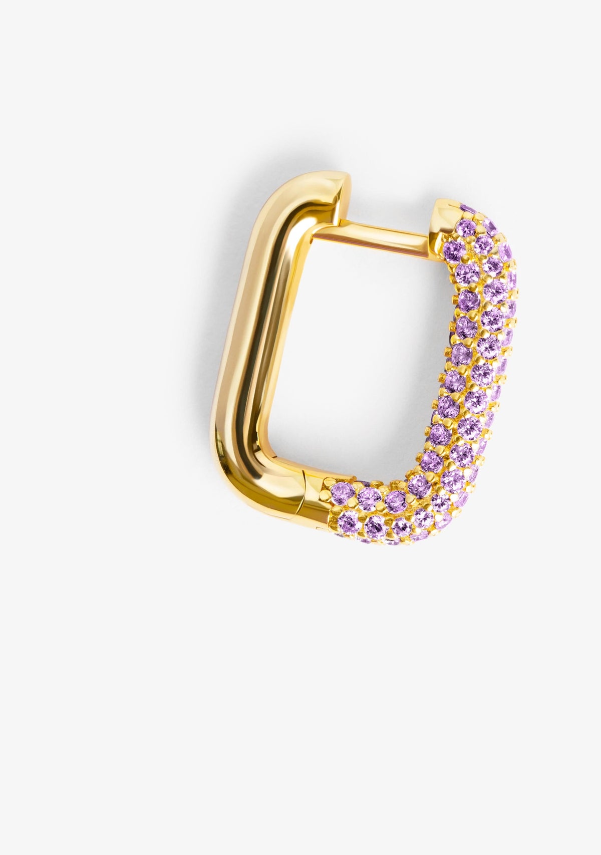 Couture Amethyst Hoop Piercing Gold