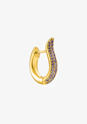 Piercing Coco Amethyst Gold