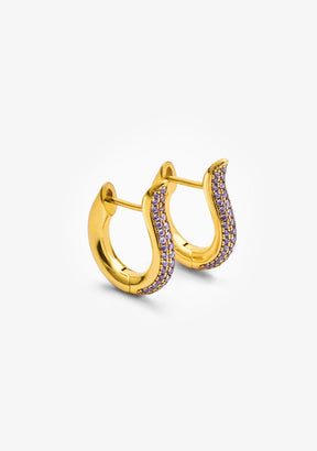 Piercing Coco Amethyst Gold