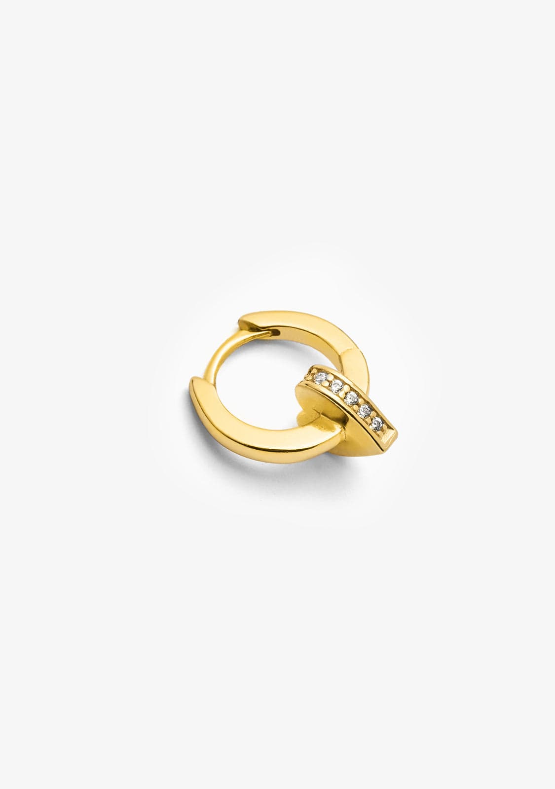 Cuore Hoop Piercing Gold