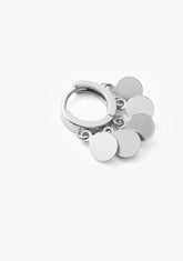 Coins Hoop Piercing Silver