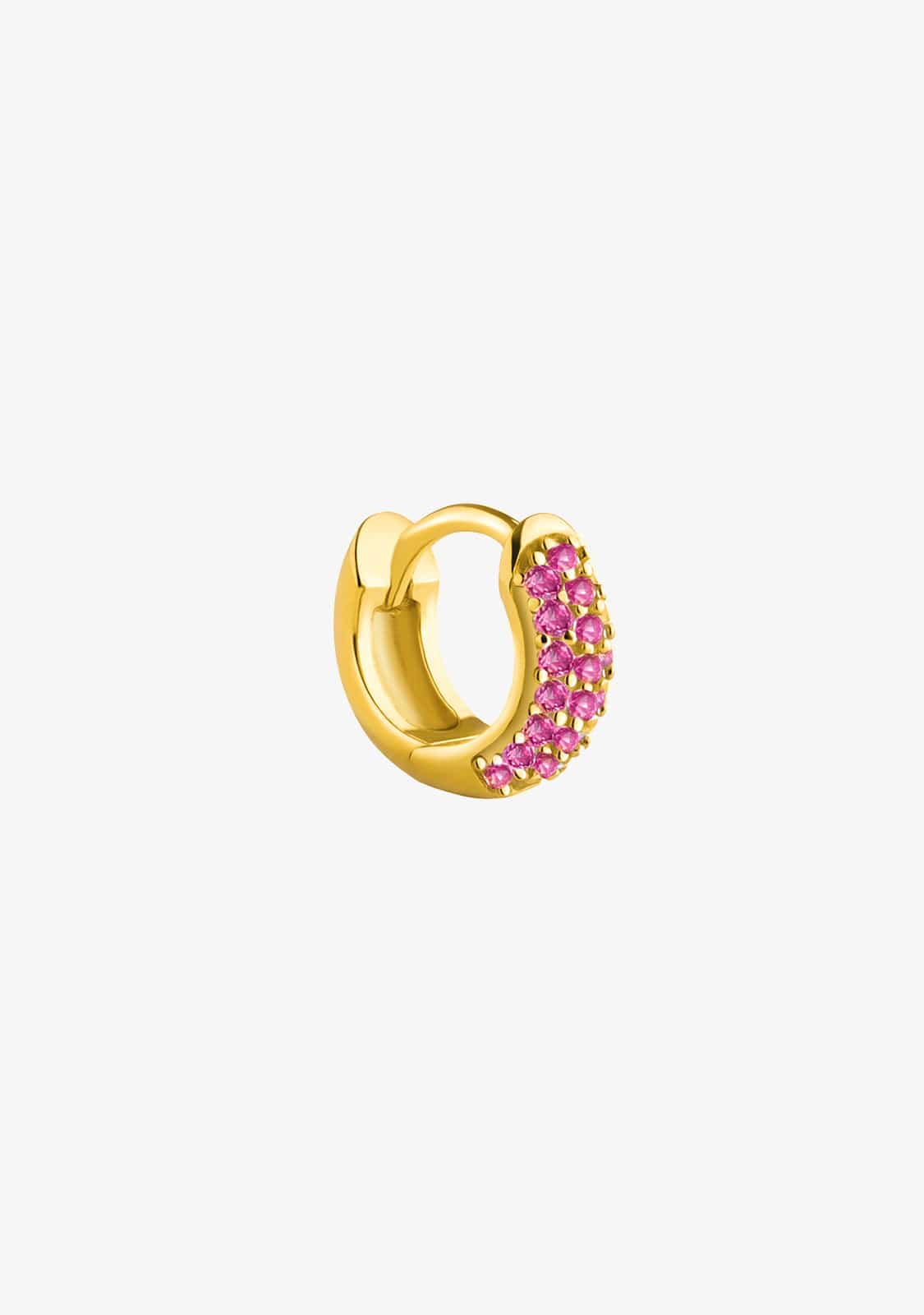 Vitto Ruby Hoop Piercing Gold