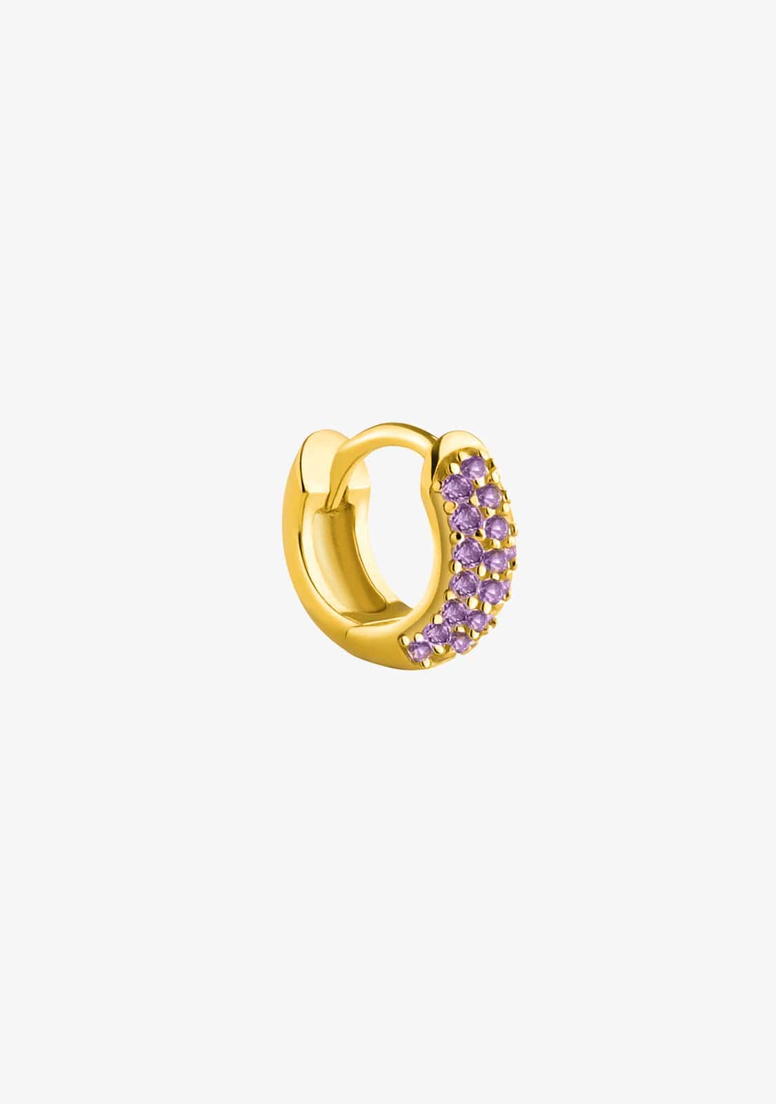 Piercing Aro Baño Oro 18K con Circonitas Vitto Amethyst