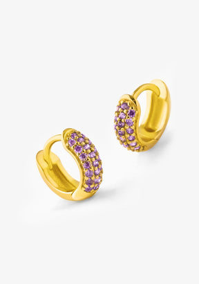 Vitto Amethyst Hoop Piercing Gold