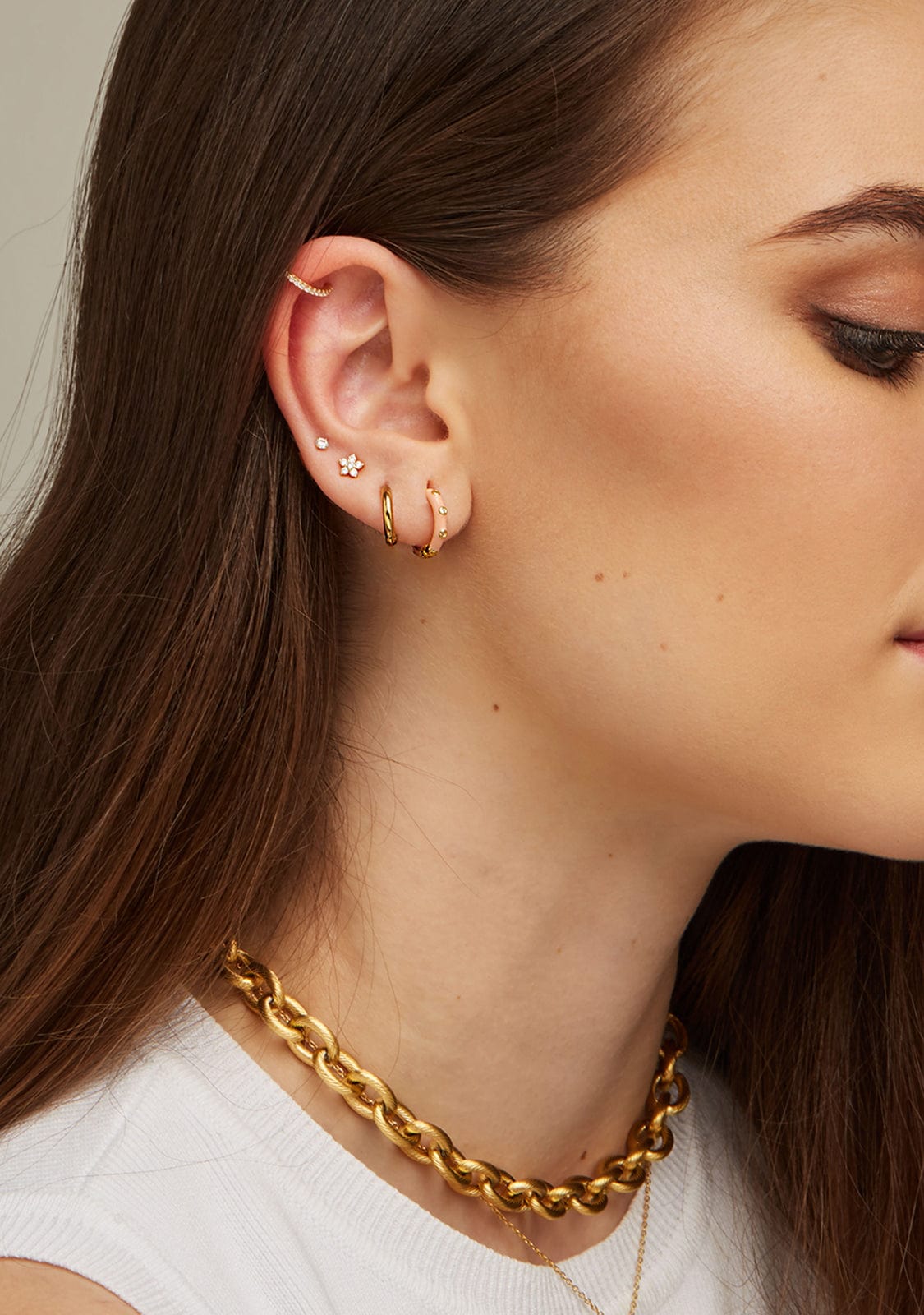 Ambra Peach Piercing Gold