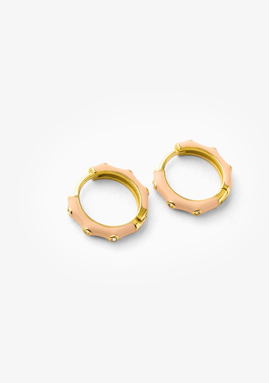 Piercing Aro Baño Oro 18K Naranja Ambra
