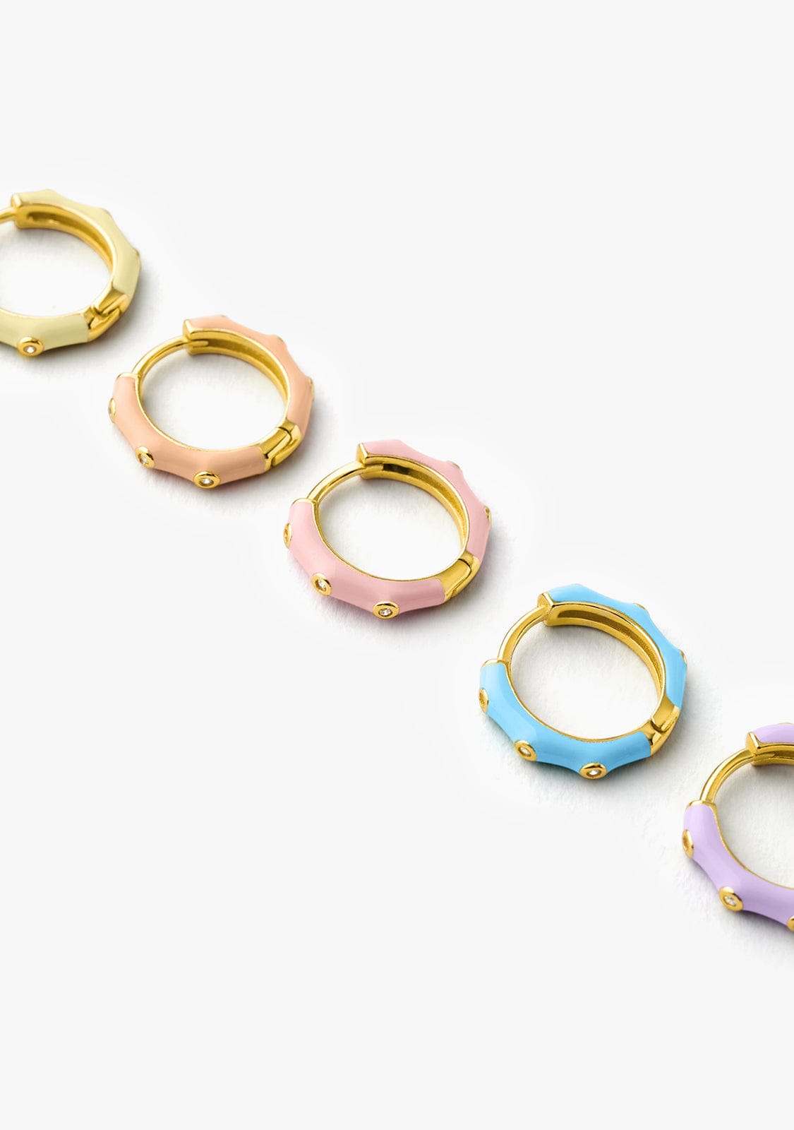 Piercing Aro Baño Oro 18K Naranja Ambra