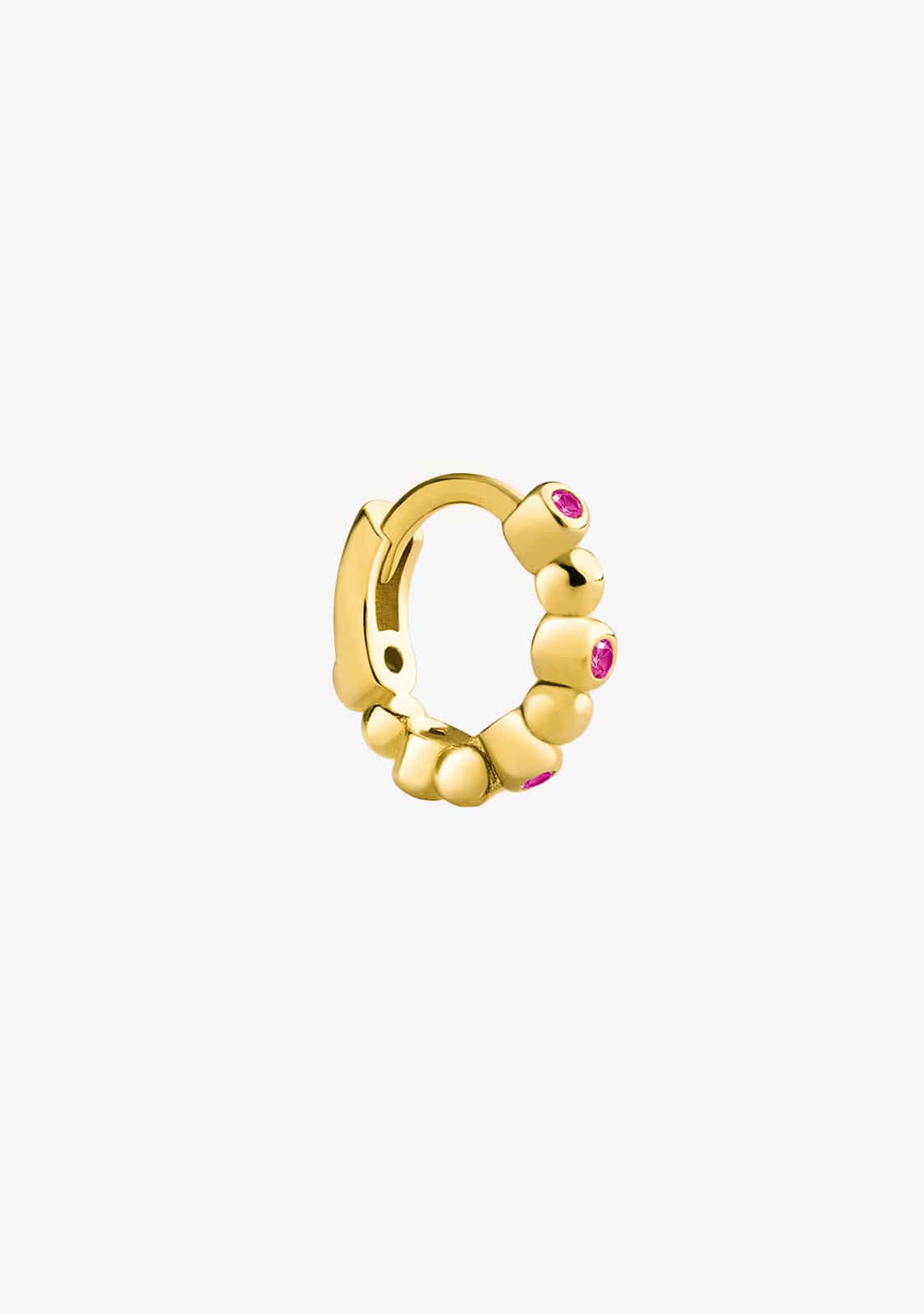 Polka Ruby Piercing Gold