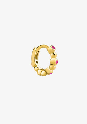 Polka Ruby Piercing Gold