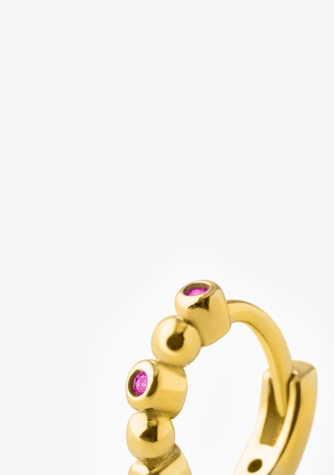 Polka Ruby Piercing Gold